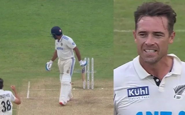 [WATCH]- Tim Southee Dismisses Rohit Sharma For A Duck In The 2024 IND vs NZ 2nd Test