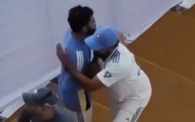 [WATCH]- Rohit Sharma And Virat Kohli Shares A Hug After A Tough Loss In The Second Test Against New Zealand