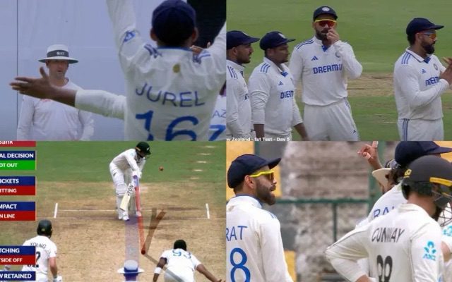 IND vs NZ: Virat Kohli Confronts Umpire Michael Gough After Jasprit Bumrah Forces Him To Overturn His Decision