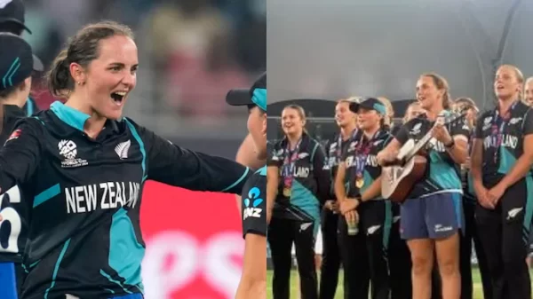 [WATCH] Amelia Kerr Leads The Way As Kiwis Celebrate Their T20 World Cup Victory With Amazing Song