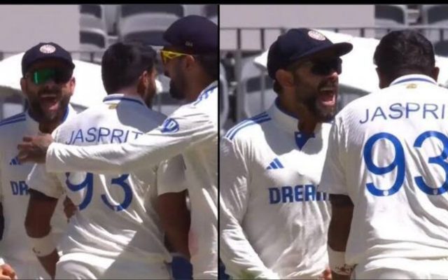 [Watch] Jasprit Bumrah Celebrates Wildly With Virat Kohli After Removing Travis Head In The Perth Test