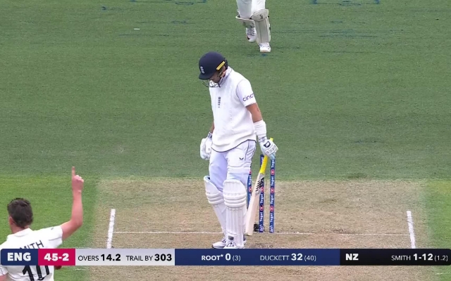 [Watch] Debutant Nathan Smith Removes Joe Root For A Duck On Day 2 Of New Zealand vs England 2024 First Test