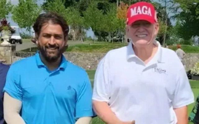 [WATCH]- A Video Of MS Dhoni Playing Golf With Donald Trump Goes Viral Following The 2024 US Election Results