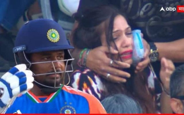 [WATCH] Fan In Tears After Sanju Samson’s Mighty Six Hits Her In The Stands