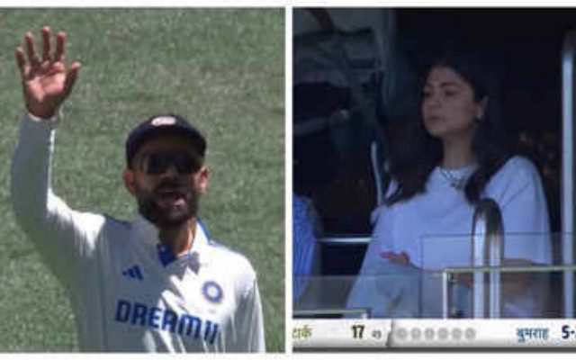 [WATCH]- Anushka Sharma Cheers Virat Kohli On Day 2 Of The 2024-25 BGT First Test