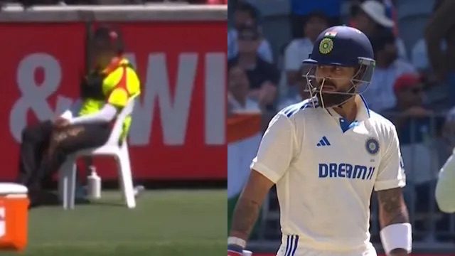 [WATCH]- Virat Kohli’s Six Off Starc Strikes Steward’s Head Near Boundary