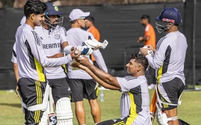 Sarfaraz Khan And Shubman Gill Share A Fun Moment At Perth Training