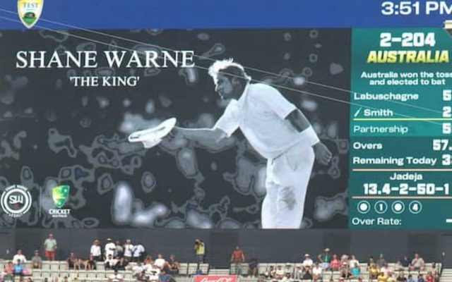 [WATCH]- MCG Pays Tribute to Shane Warne With ‘Test Cap 350’ Honour