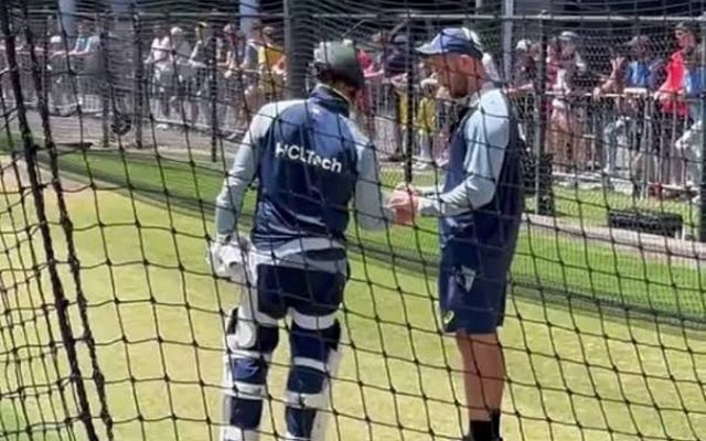 [WATCH]- Steve Smith Exits Net Session After Being Hit By Marnus Labuschagne’s Throwdown Before 2nd BGT Test