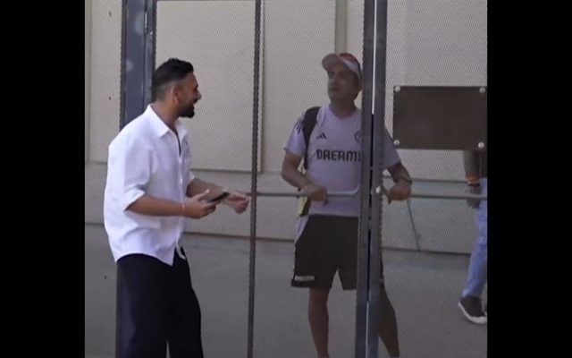 Gautam Gambhir Attempts To Unlock A Door To Join A Live Show Before The BGT 2024-25 3rd Test