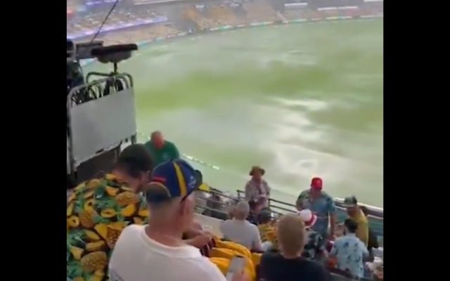 [WATCH]- Heavy Rain And Poor Visibility At The Gabba On Day 1 Of The BGT 2024-25 Test