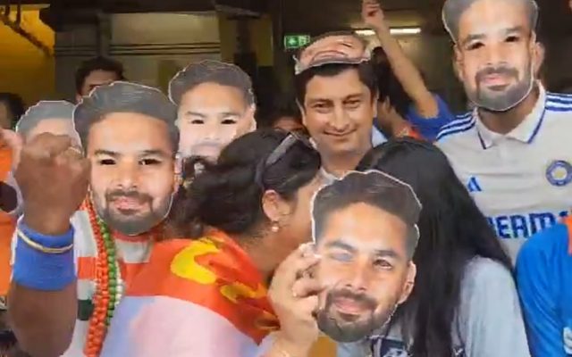 [WATCH]- Rishabh Pant Fans Wear Masks At The Gabba