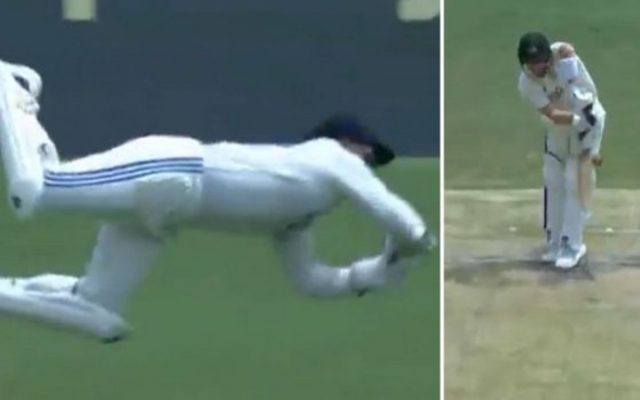 [WATCH]- Rishabh Pant’s Brilliant Catch Helps Mohammed Siraj To Dismiss Steve Smith For 4 In BGT 3rd Test