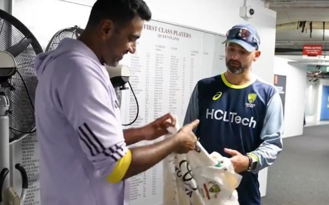 [WATCH]- Nathan Lyon Presents Jersey To Ravichandran Ashwin After BGT 2024-25