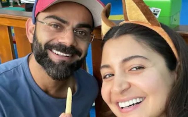 Anushka Sharma And Virat Kohli Visit A Kids’ Theme Park