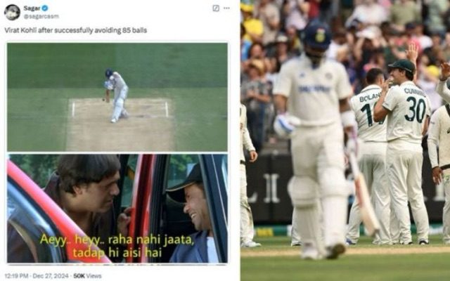 “Raha Nahi Jaata, Tadap Hi Aisi Hai” – Fans React To Kohli’s Catch Behind In BGT 2024-25 4th Test