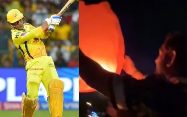 [Watch] MS Dhoni Celebrates New Year In Goa with Sky Lantern Tradition