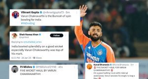 Social Media Erupts as Varun Chakaravarthy Achieves Historic Fifer in Third T20I