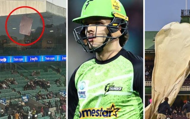 [WATCH]- BBL 2025 Match In Sydney Abandoned Due To Partial Roof Collapse; Fans Safely Evacuated