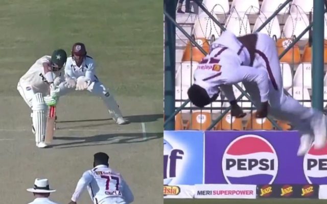 [WATCH]- WI Star’s Somersault Celebration Steals The Show After Shan Masood’s Dismissal In 2nd Test