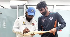 [WATCH] Rohit Sharma Autographs J&K Fast Bowler's Bat After Dismissing Him In Ranji Trophy 2025 Fixture