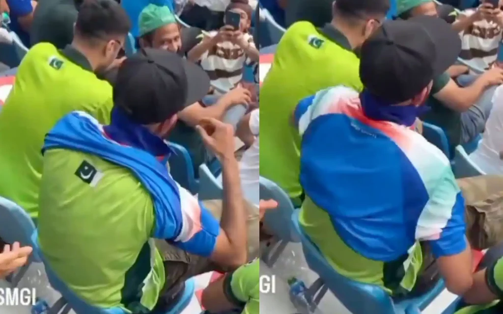 [WATCH] Pakistani Fan Changes to India's Jersey During Champions Trophy 2025 Match in Dubai