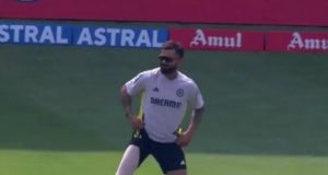 [WATCH] Virat Kohli Spotted With His Right Knee Taped Ahead of IND vs ENG 2025 1st ODI 