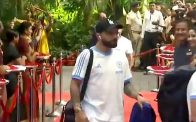 Virat Kohli Gets Special Reception As Team India Receives Royal Welcome Ahead Of 2nd ODI
