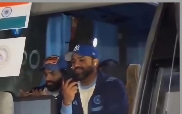 [WATCH]- Rohit Sharma Spotted Video Calling And Smiling On Team Bus After IND vs ENG 2nd ODI 2025