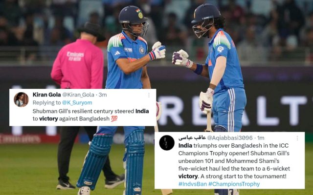 Fans React As India Clinches A Stunning Win Against Bangladesh In Champions Trophy 2025