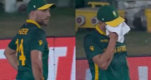 Wiaan Mulder Continues Playing Despite Heavily Bleeding Against Afghanistan