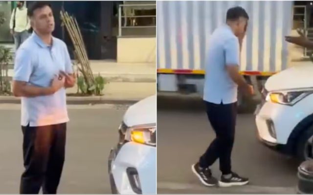 [WATCH]- Rahul Dravid Involved In Heated Argument In Bengaluru Road Incident After Car Collides With Auto