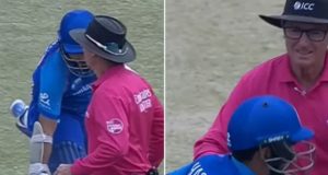 Hashmatullah Shahidi Collides With Umpire