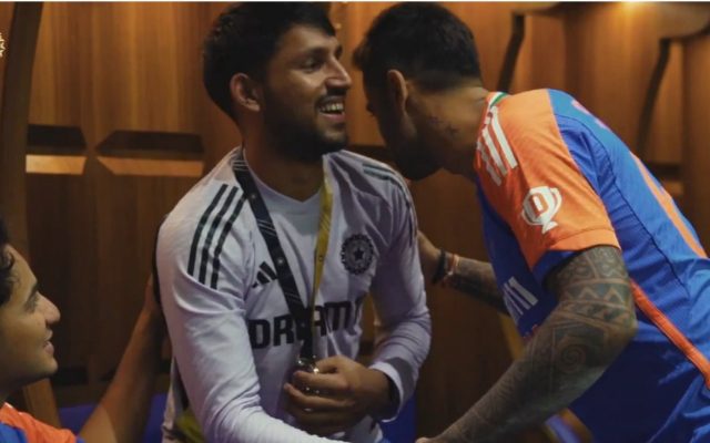 [WATCH]- Suryakumar Yadav Pranks Varun Chakravarthy, Awards Best Fielding Medal To Young Indian Player