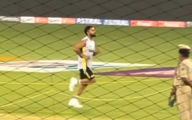 [WATCH]- Virat Kohli Runs In Practice After Knee Recovery Before 2nd ODI vs England
