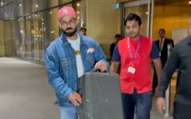 [WATCH]- Virat Kohli Receives Loud Cheers At Ahmedabad Airport After IND vs ENG 3rd ODI
