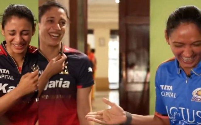 [WATCH]- Smriti Mandhana And Harmanpreet Kaur Engage In Lighthearted Banter Ahead Of WPL 2025