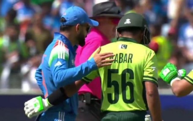 [WATCH]- Virat Kohli And Babar Azam Share Warm Greeting Before IND vs PAK Clash