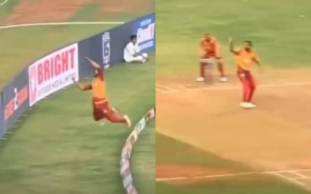 [WATCH] Bizarre Yet Terrific Fielding Moments Take Place During A Cricket Match