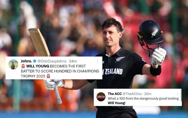 Will Young Shines With First Century of 2025 Champions Trophy