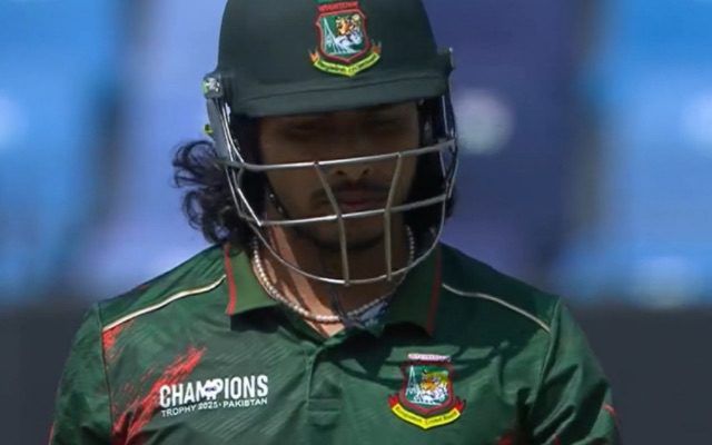 [WATCH] Mohammed Shami Strikes Early To Dismiss Soumya Sarkar In IND vs BAN 2025 Champions Trophy