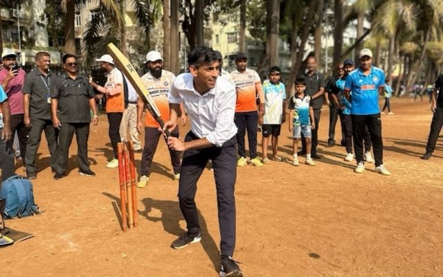 Ex-UK Prime Minister Joins Cricket Match In Mumbai Before IND vs ENG 2025 5th T20I