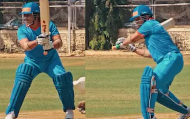 [WATCH]- Sachin Tendulkar Shows His Iconic Shots In The Nets Ahead Of International Masters League 2025