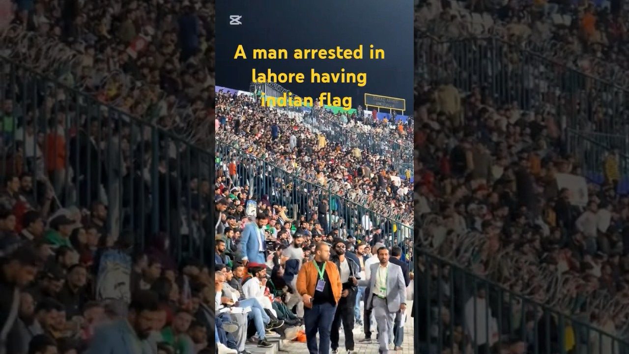 [WATCH]- Fan Arrested And Assaulted By PCB Security For Waving Indian Flag In Lahore