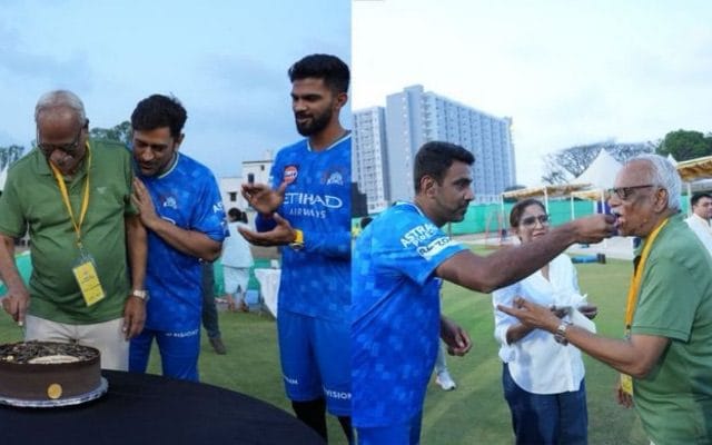 [WATCH] CSK Stars MS Dhoni, R Ashwin, And Ruturaj Gaikwad Celebrate CEO Kasi Viswanathan’s Birthday Bash