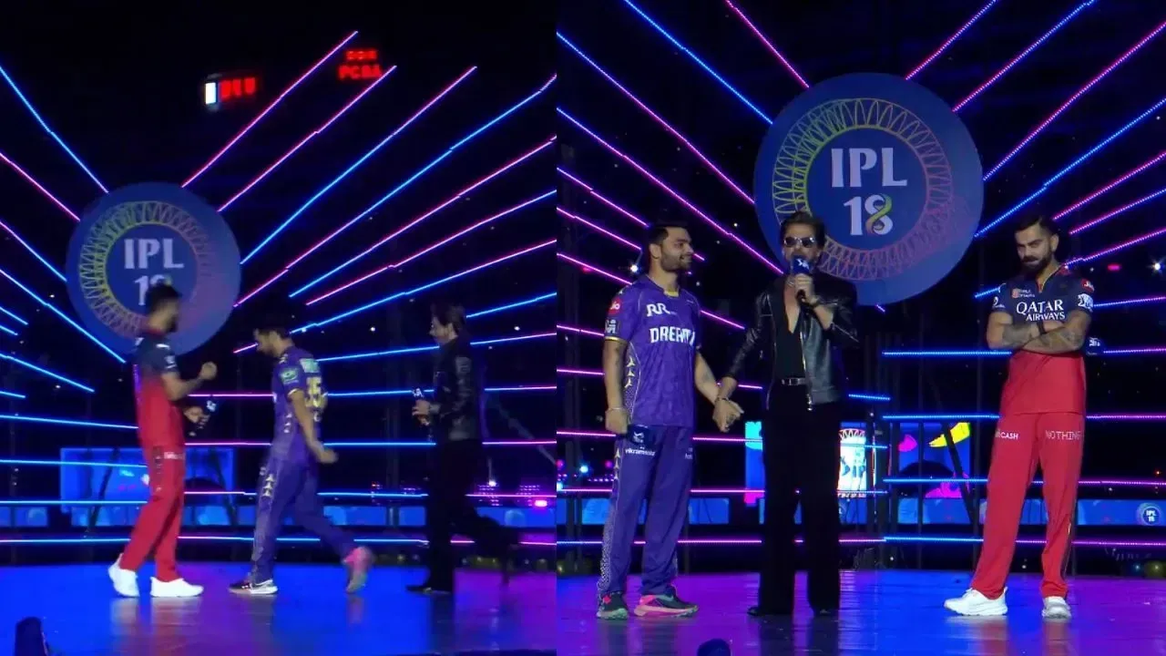 [WATCH]: KKR Star Rinku Singh Ignored Virat Kohli During IPL 2025 Opening Ceremony