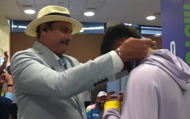 [WATCH] Shreyas Iyer Receives Best Fielder Medal Amidst Dressing Room Chaos After AUS Clash
