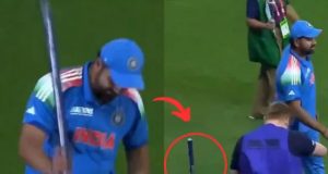 [WATCH] Rohit Sharma's Emotional Stump-Planting Moment