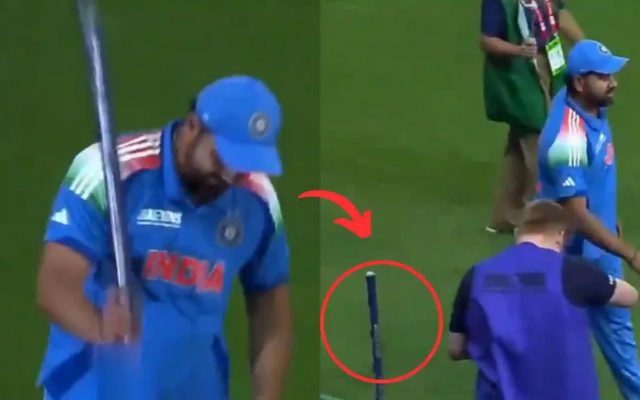 [WATCH] Rohit Sharma’s Emotional Stump-Planting Moment Goes Viral After The Win