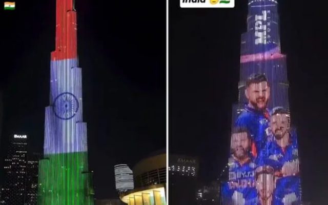 [WATCH] Burj Khalifa Celebrates India’s ICC Champions Trophy 2025 Win
